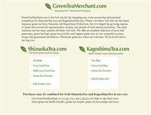 Tablet Screenshot of greenteamerchant.com